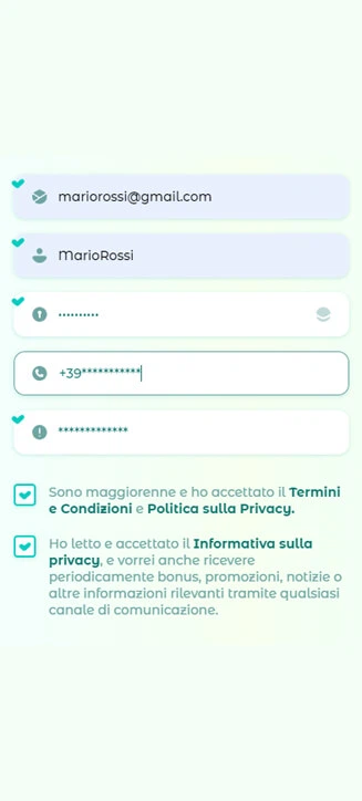 Processo di registrazione di Neon54 Casinò su smartphone Processo di registrazione di Neon54 Casinò su smartphone