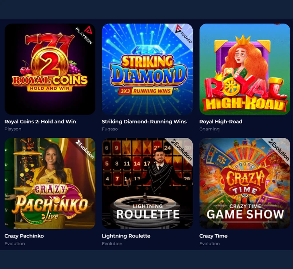 Giochi popolari di Nine Casinò su PC Giochi popolari di Nine Casinò su PC